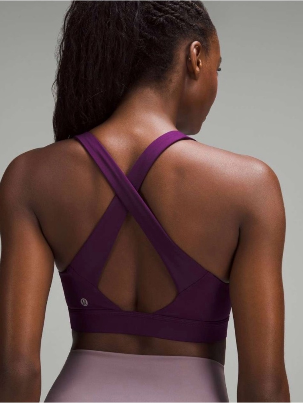 Lululemon Envital Bra D/DD Cup Dramatic Magenta Size 12 Medium Support